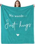 No Words...Just Hugs Cozy Blanket  - Choose Your Color!