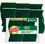 Scotch-Brite Heavy Duty Scrub Sponge Set, 6 Pack