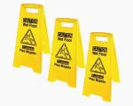 Acrimet Bilingual Wet Floor Sign and Bucket Set