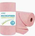 AIDEA 75PK Microfiber Cleaning Cloth Roll