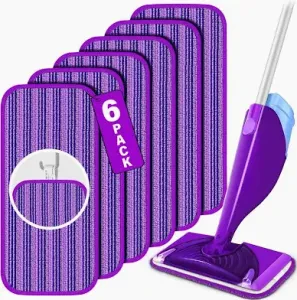 Reusable Mop Pads for Swiffer WetJet - 6 Pack