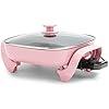 GreenLife 12" Nonstick Square Electric Skillet - Pink