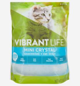 Vibrant Life Mini Crystal Unscented Cat Litter, 8 lb