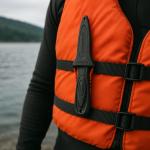 Stohlquist Red Squeeze Lock Kayak Knife, One Size