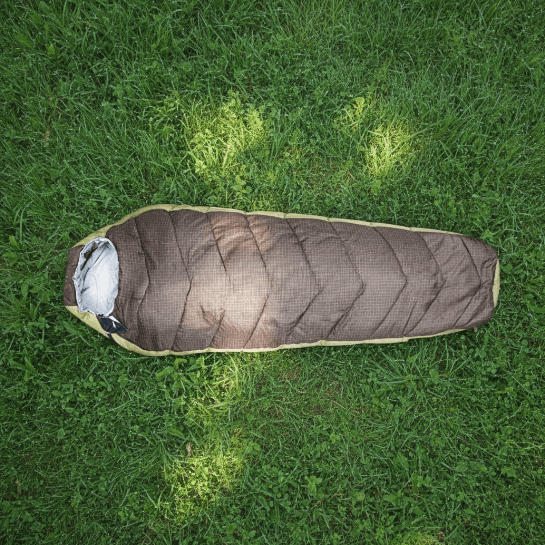 Suisse Sport Alpine Adult Mummy Sleeping Bag - Brown