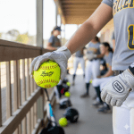 Dudley USASB Thunder Heat Fastpitch Softball - 12 Pack,Yellow