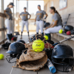 Dudley USASB Thunder Heat Fastpitch Softball - 12 Pack,Yellow