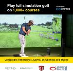 Uneekor Eye Mini LITE Golf Launch Monitor, Indoor Golf Simulators for Home, Office and Garage.