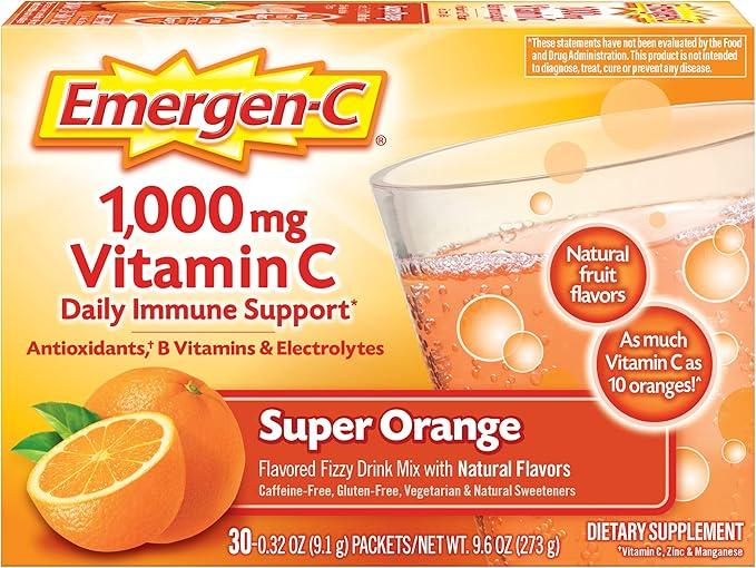 Emergen-C - Effervescent Vitamin C Supplements for Everyday Wellness