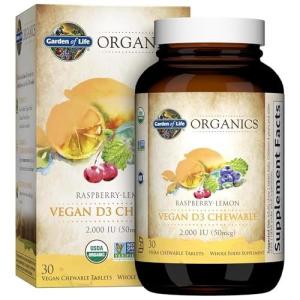 Garden Of Life Vegan Vitamin D3 Chewables - Raspberry Lemon Flavor