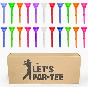 60 Unbreakable Golf Tees - 3.25 Inch Long