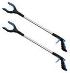Extra Long Grabber Reacher with Rotating Jaw - 2 Pack