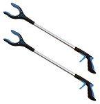 Extra Long Grabber Reacher with Rotating Jaw - 2 Pack