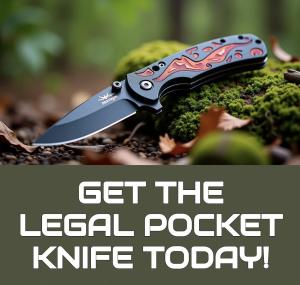 Versatile Legal Pocket Knife with Serrated Blade