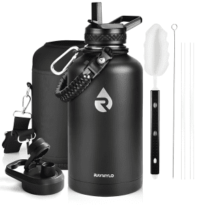 64oz Insulated Stainless Steel Water Bottle with Straw