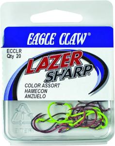 Eagle Claw Lazer Sharp Hooks, Size 3/0, 12 Pack