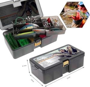  Ultimate Bass Fishing Lure Kit with Tackle Box – 100+ Pieces