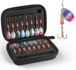 16pcs Lixada Fishing Spoon Lures Set – Perfect for Trout & Bass