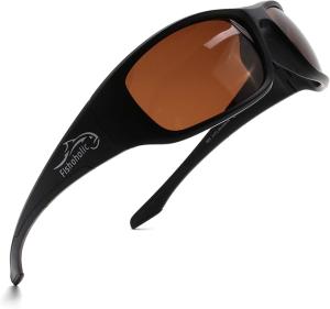 Fishoholic Polarized Bi-Focal Fishing Sunglasses with Reader Magnification (1.5x, 2.0x, 2.5x Options) and UV400 Protection