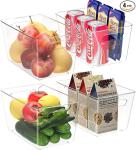 Baleine Stackable Clear Pantry Storage Bins - 4 Pack