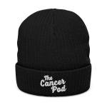 The Cancer Pod Classic Logo Embroidered Ribbed Knit Beanie