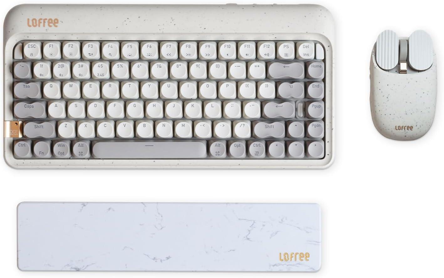Mechanical ASMR Keyboard Set with Mouse and Palm Rest - LOFREE Zero ARTZ