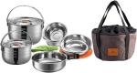 Campingmoon 13-Piece Stainless Steel Cookware Set