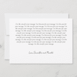 White & Faux Gold Minimalist Wedding Thank You Card
