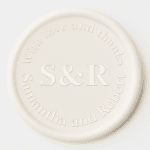 With Love and Thanks Wedding Wax Seal Sticker