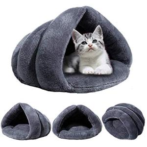 Cozy Fleece Tent Bed for Cats and Puppies