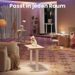 Escritorio Elevable Eléctrico HUANUO 80×48 cm Nogal Claro