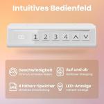 Escritorio Elevable Eléctrico HUANUO 80×48 cm Nogal Claro