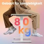 Escritorio Elevable Eléctrico HUANUO 80×48 cm Nogal Claro