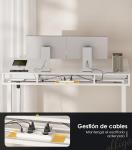 Escritorio Elevable Eléctrico OffiGo 120×54 cm Color Blanco