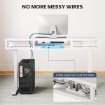 Escritorio Elevable Eléctrico OffiGo 120×54 cm Color Blanco