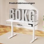 Escritorio Elevable Eléctrico WALKINGDESK 100×60 cm Blanco