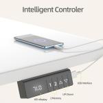 Escritorio Elevable Eléctrico GOKHOMX 120×60 cm Blanco