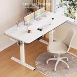Escritorio Elevable Eléctrico GOKHOMX 120×60 cm Blanco