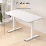 Escritorio Elevable Eléctrico GOKHOMX 120×60 cm Blanco