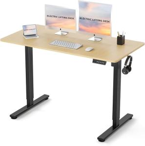 Escritorio Elevable Eléctrico EarthyHome 120×60 cm (Blanco) 