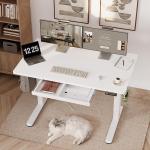 Escritorio Elevable Eléctrico Claiks JZXDC 120×60 cm Blanco