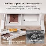 Escritorio Elevable Eléctrico Claiks JZXDC 120×60 cm Blanco