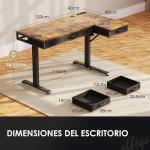 Escritorio Elevable Eléctrico Esquinero en L OffiGo 140×80 cm