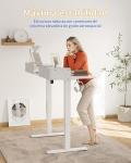 Escritorio Elevable Eléctrico YIHAYO 100×60 cm Blanco con Soporte para Monitor