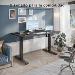Escritorio Elevable Eléctrico TRIUMPHKEY 110×60 cm Negro