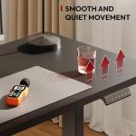 Escritorio Elevable Eléctrico SANODESK Q1 110×54 cm Negro