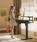 Escritorio Elevable Eléctrico OffiGo 120×54 cm Negro con 3 Cajones Premium