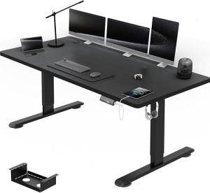 Escritorio Elevable Eléctrico Airfish 160×80 cm Negro