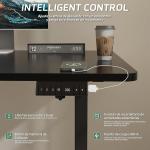 Escritorio Elevable Eléctrico Airfish 160×80 cm Negro