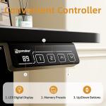 Escritorio Elevable Eléctrico ERGOMAKER SM205-80-BFBD 80×60 cm Negro